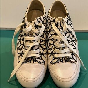 Candice Cooper Rock St. Low Top Embroidered Sneakers Size 6.5